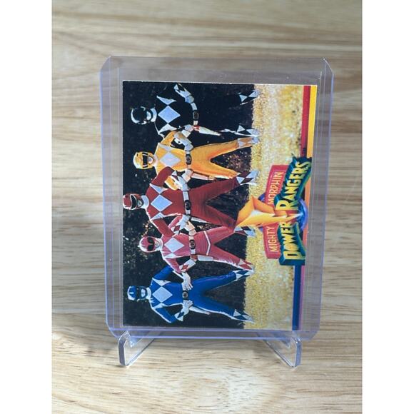 1994 Saban Mighty Morphin Power Rangers Green Ranger Gold Foil Promo Card - Picture 2 of 2